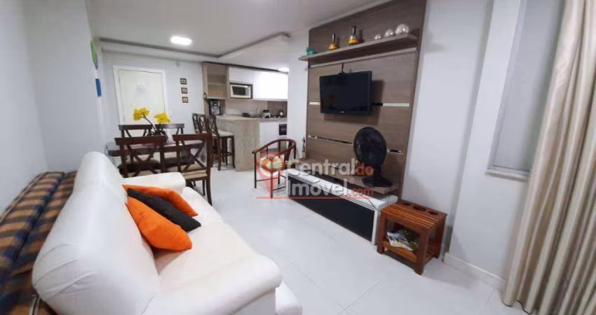 Apartamento com 1 dormitório para locação temporada, 54 m² por R$ 600/dia - Centro - Balneário Camboriú/SC