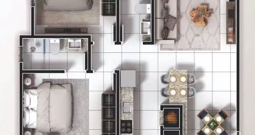 Apartamento com 2 dormitórios sendo 1 suíte à venda, 65 m² por r$ 698.000 - tabu