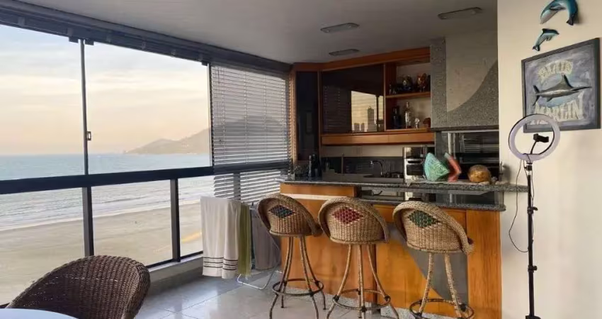 Aluguel temporada bc: apto frente mar c/ 3 quartos, 2 suítes e vista deslumbrant