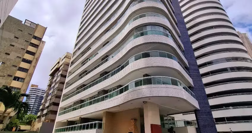 Apartamento a dois quarteirões da av. beira mar, 22° andar c/ sala, varandão,  03 suites, closed, estar - intimo, armários, cozinha, área de serviço, dce, 04 vagas e condomínio c/ lazer completo.