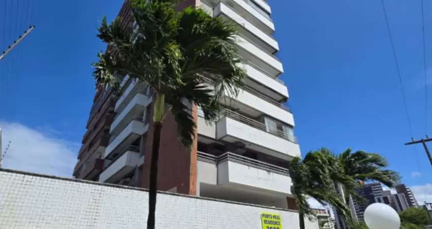 Apartamento á três quarteirões da praia, andar alto, nascente, c/ sala, varandão, 02 quartos (01 suite) cozinha, área de serviço, armários, porteira fechada e 01  vaga.