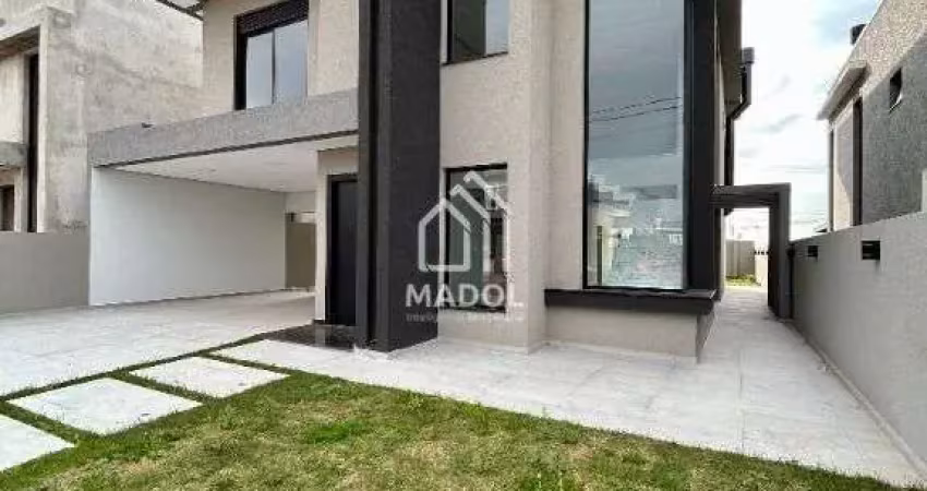 Casa em condomínio à venda em jardim carvalho, ponta grossa - pr