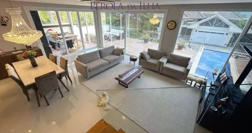 Imperdível oportunidade: casa de luxo com 4 suítes e 448m² no bairro joão paulo em florianópolis-sc!