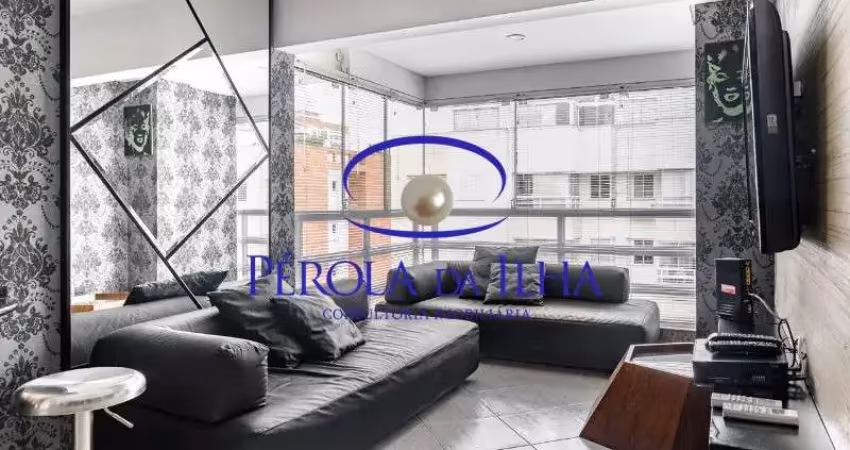Cobertura à venda em jurerê internacional, florianópolis-sc: 2 quartos, 1 suíte, 2 salas, 2 banheiros, 1 vaga, 76m². confira!