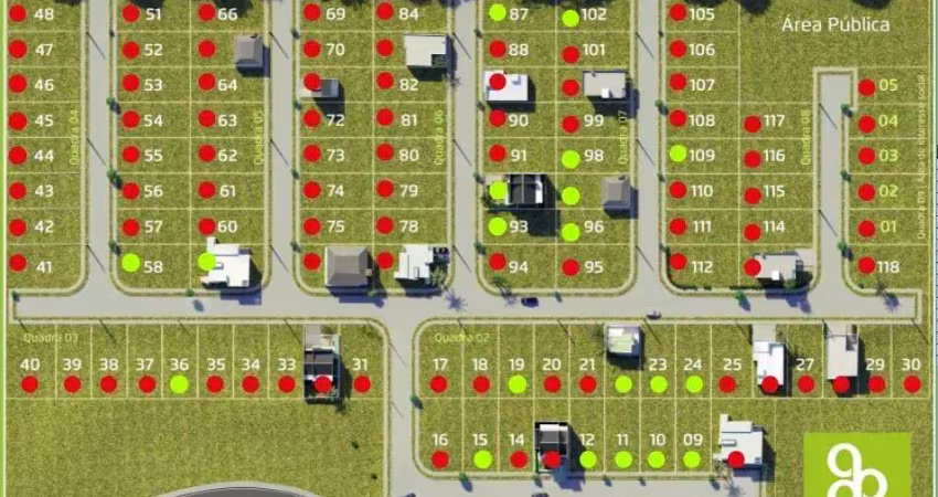 Loteamento vila das palmeiras luis alves, lotes com 300m2 no bairro vila nova