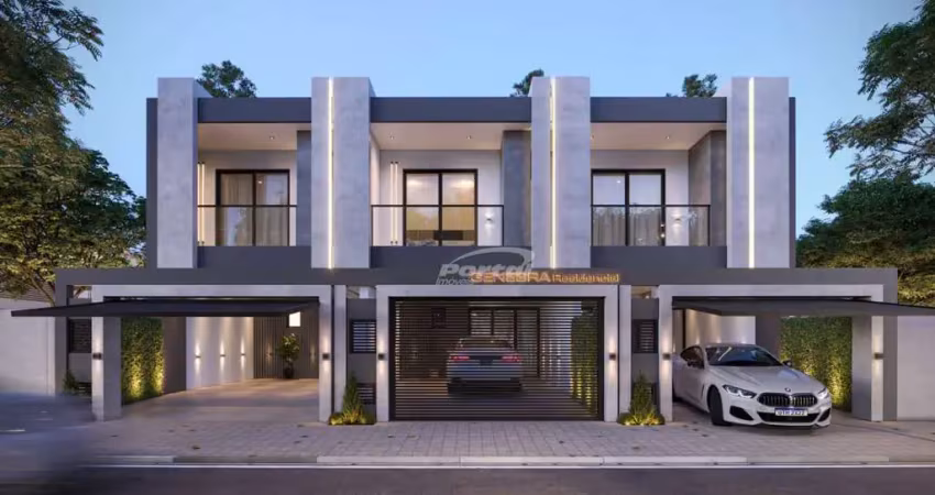 Excelentes sobrados com 3 dormitórios, sendo 1 suíte e amplo espaço externo, no bairro itacolomi em balneário piçarras!