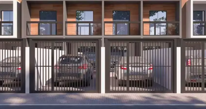 Oportunidade para adquirir seu sobrado com entrada parcelada em 48x, unidades com 2 suítes e 2 vagas.