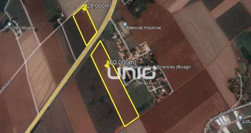 Área à venda, 60000 m² por r$ 12.000.000,00 - parque são jorge - piracicaba/sp