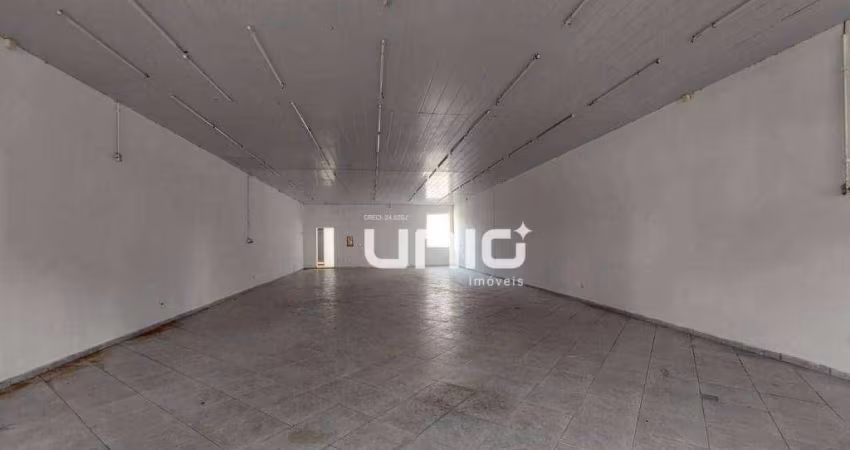 Salão para alugar, 130 m² por R$ 5.800,00/mês - Centro - Piracicaba/SP