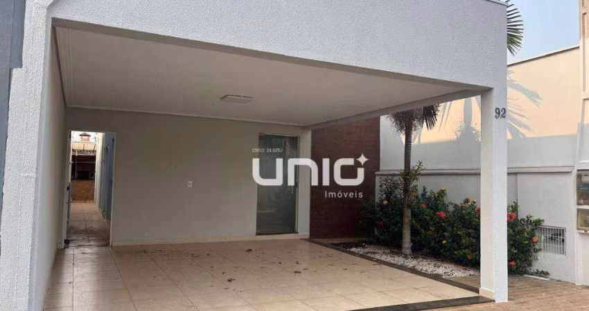 Casa com 3 dormitórios para alugar, 172 m² por R$ 3.975,96/mês - Jardim Astúrias I - Piracicaba/SP