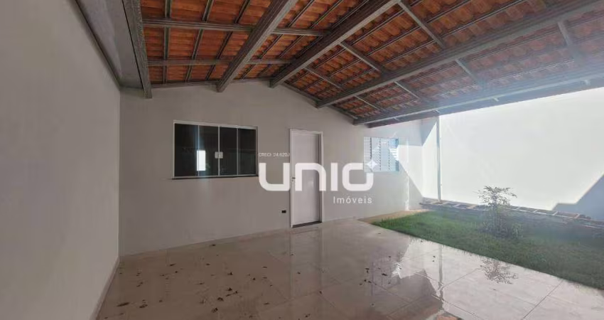 Casa nova a venda no bairro Vila Sônia - Piracicaba/SP com 2 dormitórios (1ste)