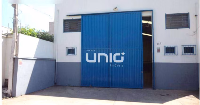 Barracão para alugar, 240 m² por R$ 4.979/mês - Vila Pacaembu - Piracicaba/SP