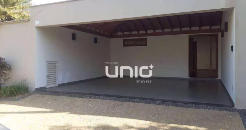 Casa assobrada disponível para locação e venda, no Condomínio Água Viva, localizado no bairro Jardim Caxambu, em Piracicaba/SP.
