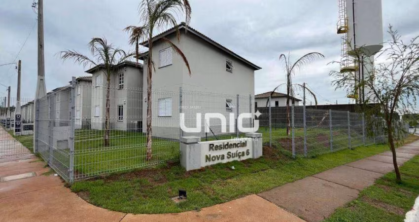 Apartamento com 2 dormitórios para alugar, 50 m² por R$ 1.083,00/mês - Nova Suiça - Piracicaba/SP