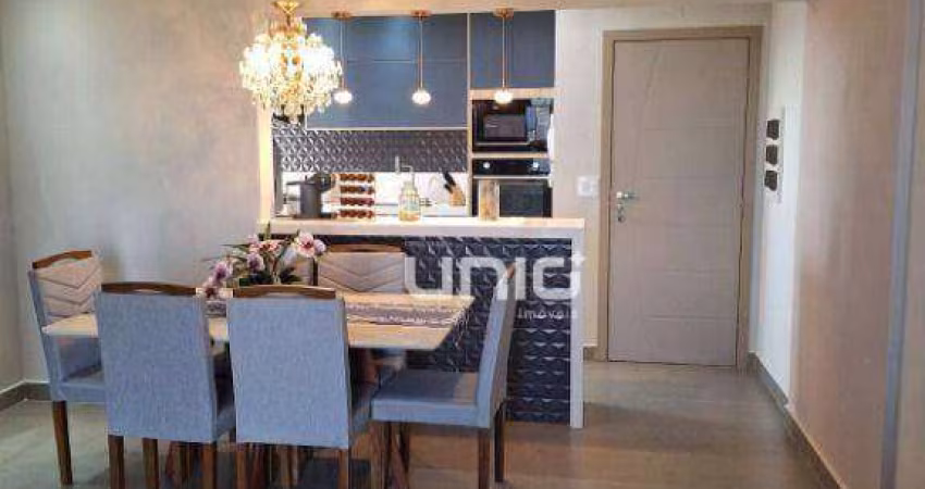 Apartamento com 3 dormitórios para alugar, 87 m² por R$ 3.827/mês - São Dimas - Piracicaba/SP
