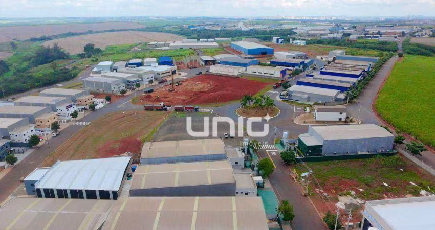 Galpão industrial disponível para locação, no Condomínio Uninorte II em Piracicaba/SP.