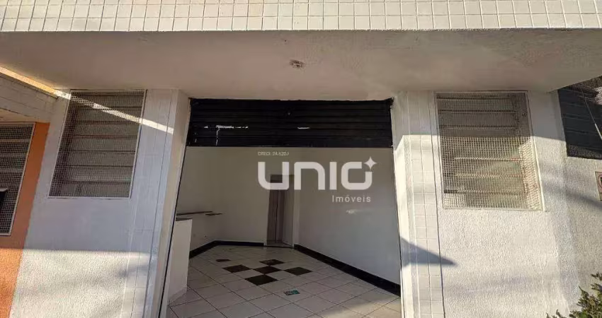 Salão para alugar, 27 m² por r$ 792,54/mês - vila monteiro - piracicaba/sp