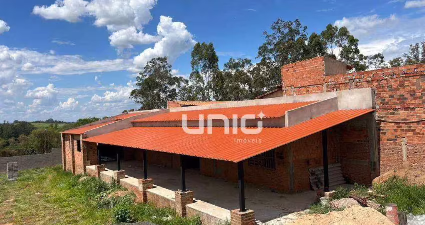Chácara com 3 dormitórios à venda, 1000 m² por r$ 270.000,00 - santa isabel - piracicaba/sp