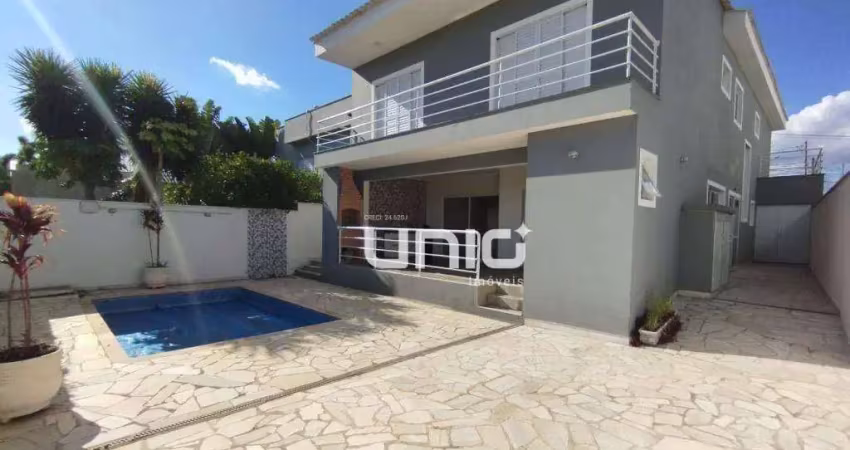 Casa com 4 dormitórios para alugar, 356 m² por r$ 9.476,00/mês - loteamento residencial reserva do engenho - piracicaba/sp