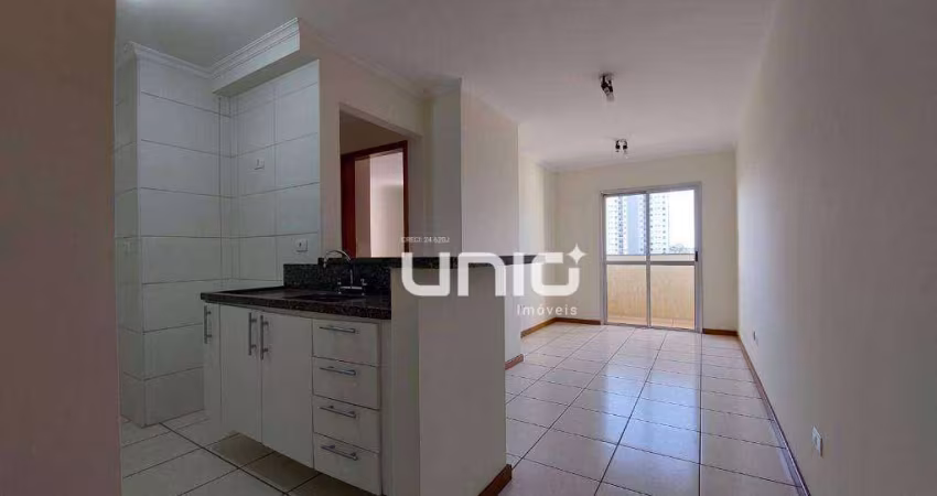 Apartamento com 1 dormitório para alugar, 46 m² por R$ 2.152,91/mês - São Dimas - Piracicaba/SP