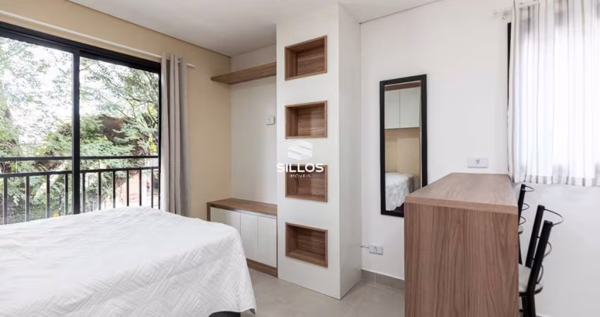 Studio mobiliado para alugar no Prado Velho em Curitiba