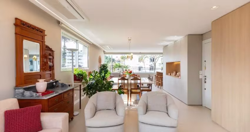 Apartamento mobiliado para alugar com 3 quartos no Água Verde em Curitiba