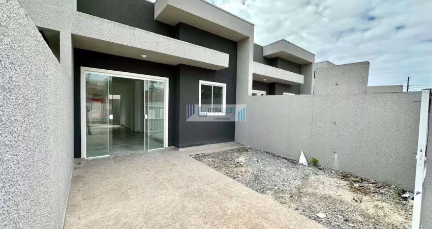 Residência nova, toda em laje - contendo 2 dormitórios - região de moradores.