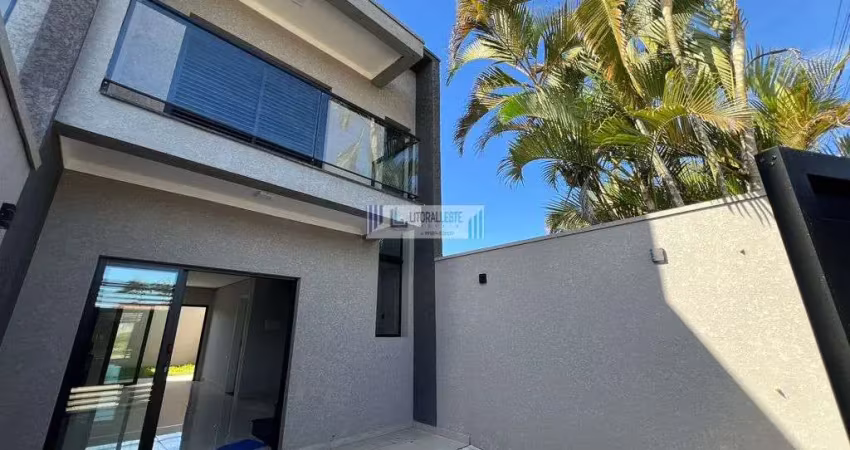 Sobrado com excelente acabamento - 2 suítes - próximo ao mar -a partir r$520.000