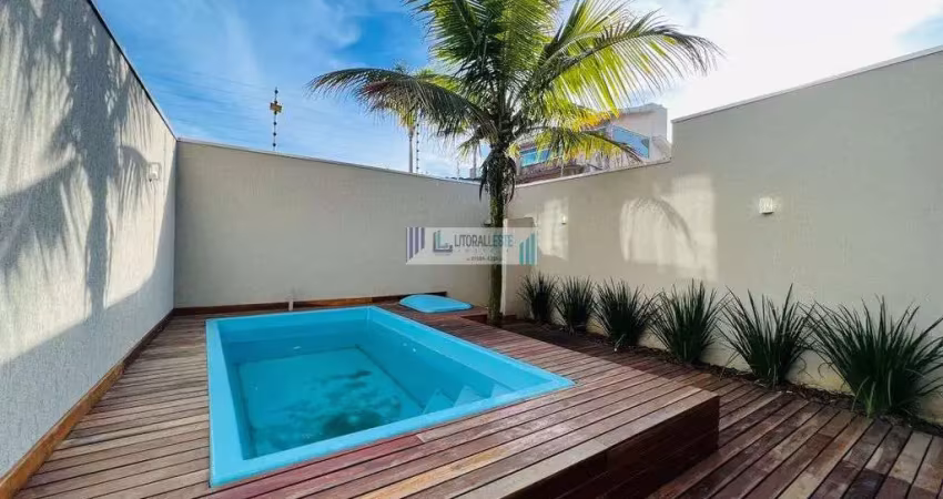 Triplex contendo piscina - 4 dormitórios/suíte/ - com vista mar- semi-mobiliado