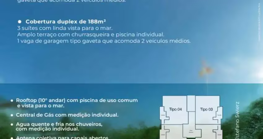 Apartamento à venda na Rua Estéfano Swierz, Balneário Eliane, Guaratuba