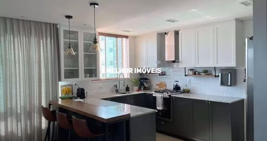 Alta vista - apartamento á venda mobiliado com 3 suítes 2 vagas centro balneário camboriú
