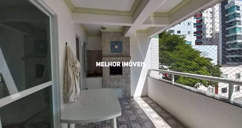 Locação anual com 2 dormitórios sendo 1 suíte, sacada com churrasqueira á carvão, 1 vaga de garagem privativa no centro Balneário Camboriú.