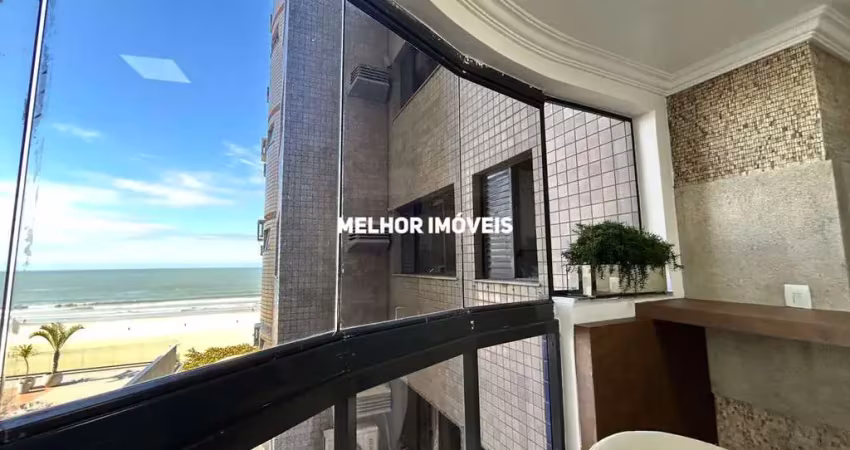 Locação anual - apartamento frente mar com 3 dormitórios  e 2 vagas de garagem - balneário camboriú -sc