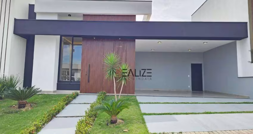 Casa moderna com 3 suítes e escritório à venda, 193 m² por r$ 1.640.000 - condomínio fechado - indaiatuba/sp