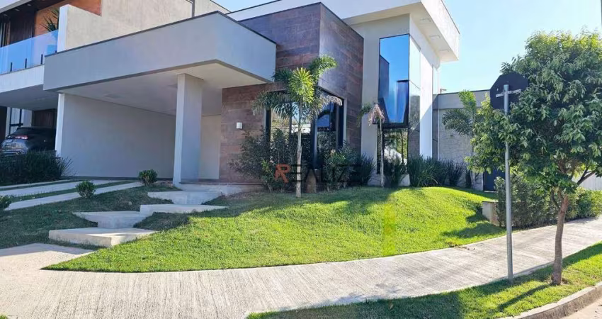 Casa de esquina com 3 suítes e escritório à venda, 233 m² por R$ 1.915.000 - Condomínio Fechado - Indaiatuba/SP