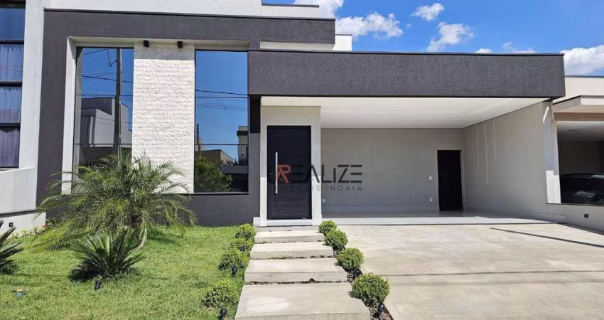 Casa térrea moderna com moveis planejados e 3 suítes à venda, 192 m² por R$ 1.680.000 - Condomínio Residencial Milano - Indaiatuba/SP