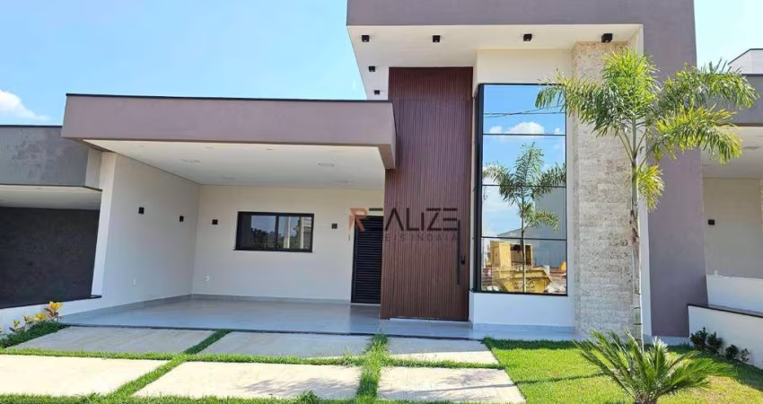 Casa térrea com 3 suítes e escritório à venda, 205 m² por R$ 1.600.000 - Condomínio Residencial Evidências - Indaiatuba/SP