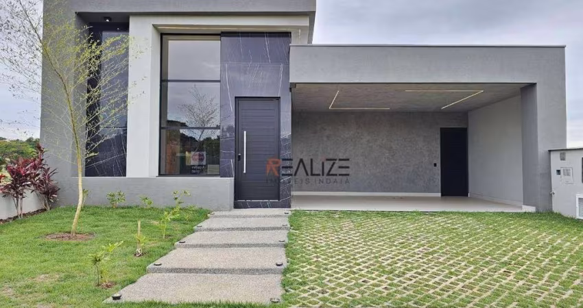 Casa térrea com 3 suítes e escritório à venda, 225 m² por R$ 1.950.000 - Condomínio Villa Sapezal - Indaiatuba/SP
