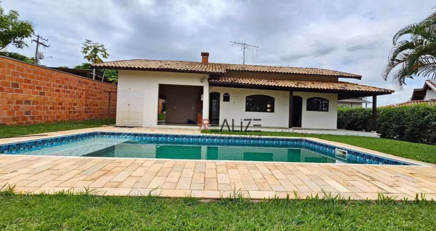 Chácara com ampla piscina e quintal à venda, 1000 m² por R$ 1.200.000 - Condomínio Terras de Itaici - Indaiatuba/SP