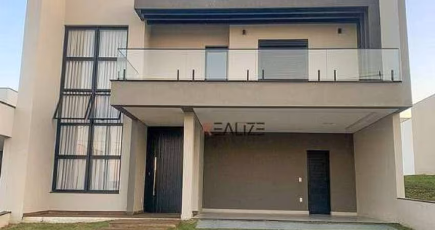 Casa/Sobrado com mezanino e 3 dormitórios à venda, 250 m² por R$ 1.780.000 - Condomínio Fechado - Indaiatuba/SP