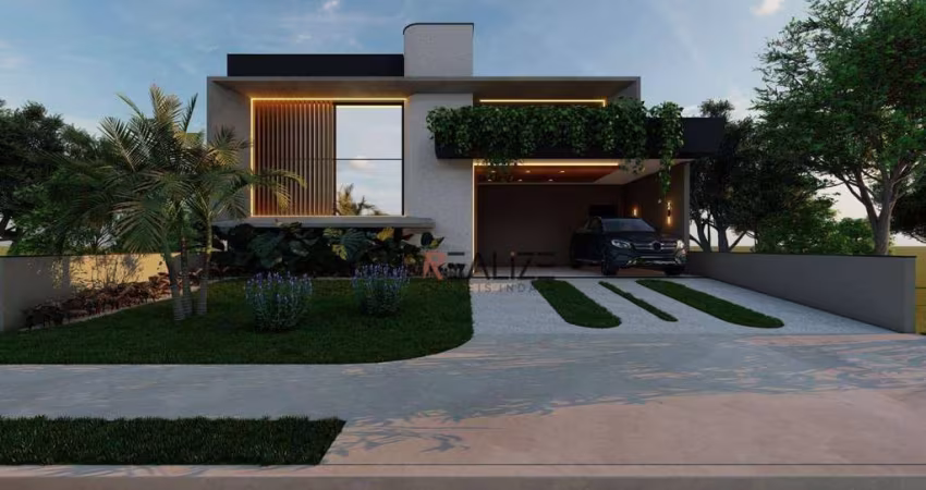 Casa moderna com 3 suítes à venda, 212 m² por R$ 2.390.000 - Condomínio Alto Padrão - Indaiatuba/SP