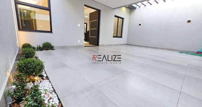 Linda e moderna casa com 3 dormitórios à venda, 110m² por R$ 740.000 - Jardim Residencial Veneza - Indaiatuba/SP
