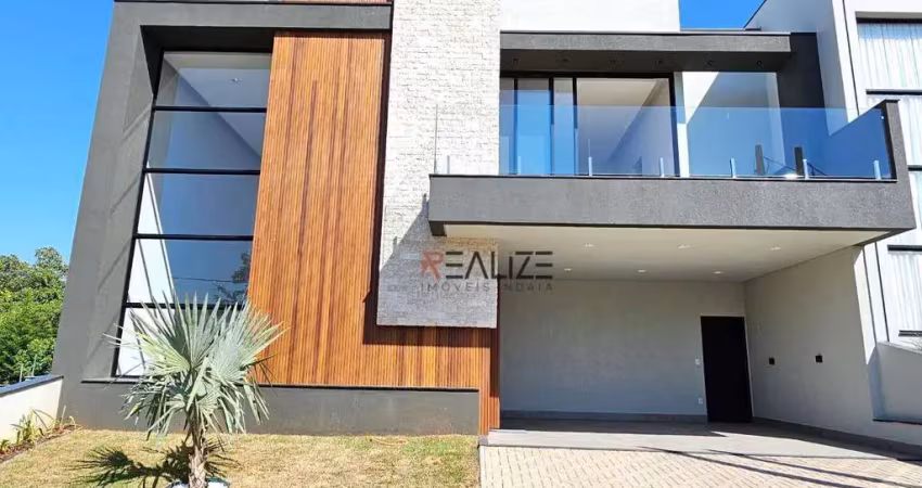 Sobrado moderno com suítes à venda, 299 m² por R$ 2.490.000 - Condomínio Alto Padrão - Indaiatuba/SP