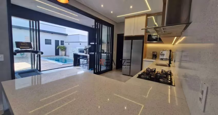 Casa moderna pronto para morar com 3 suítes à venda, 192 m² por r$ 1.700.000 - condomínio fechado - indaiatuba/sp