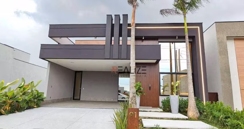 Casa Térrea Mobiliada com 3 Suítes e Escritório – R$1.750.000 – Condomínio Fechado em Indaiatuba
