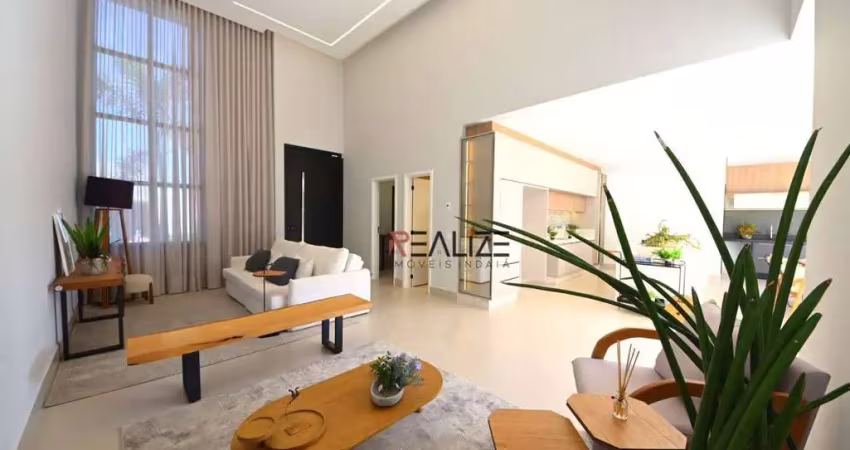 Casa moderna com 3 suítes e escritório à venda, por r$ 2.100.000 - condomínio próximo parque ecológico - indaiatuba/sp