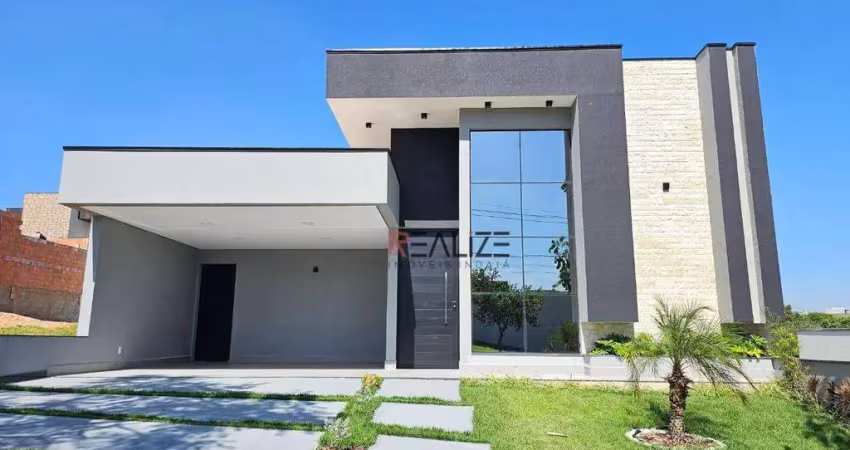 Casa térrea em condomínio com 3 suítes e escritório à venda, por r$ 1.450.000  - indaiatuba/sp