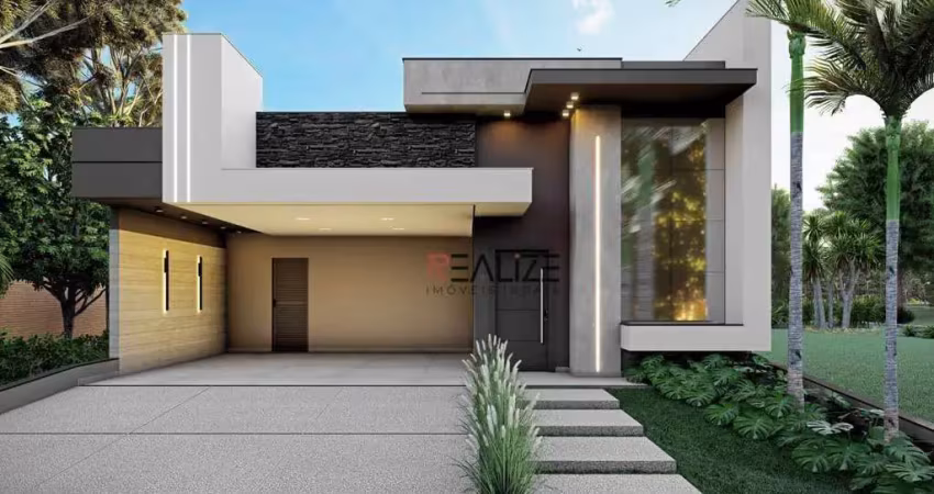 Modernidade e sofisticação casa térrea com escritório à venda, 211 m² por r$ 1.790.000 - condomínio fechado - indaiatuba/sp