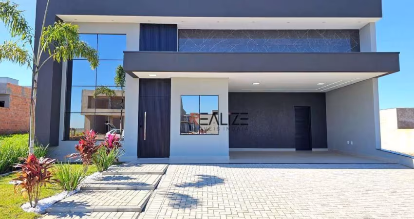 Casa térrea com 3 suítes e escritório à venda, 198 m² por R$ 2.100.000 - Condomínio Dona Maria Cândida - Indaiatuba/SP