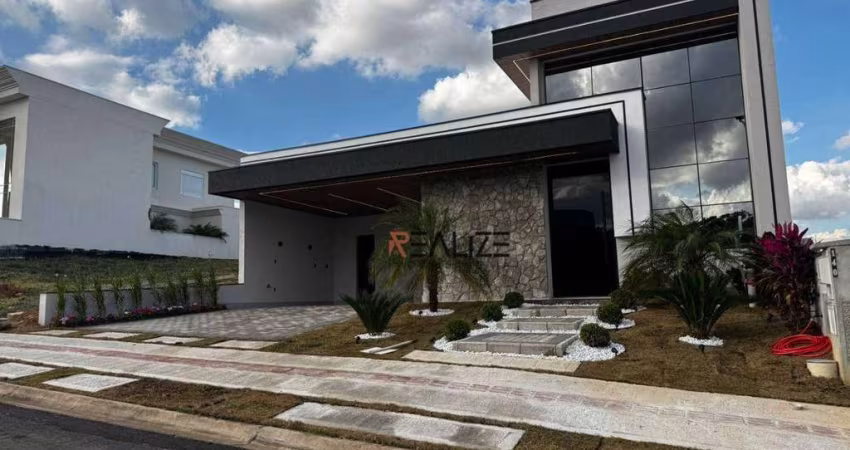 Casa térrea com escritório e banheira de hidromassagem à venda, 196 m² por R$ 1.690.000 - Condomínio London Park - Indaiatuba/São Paulo